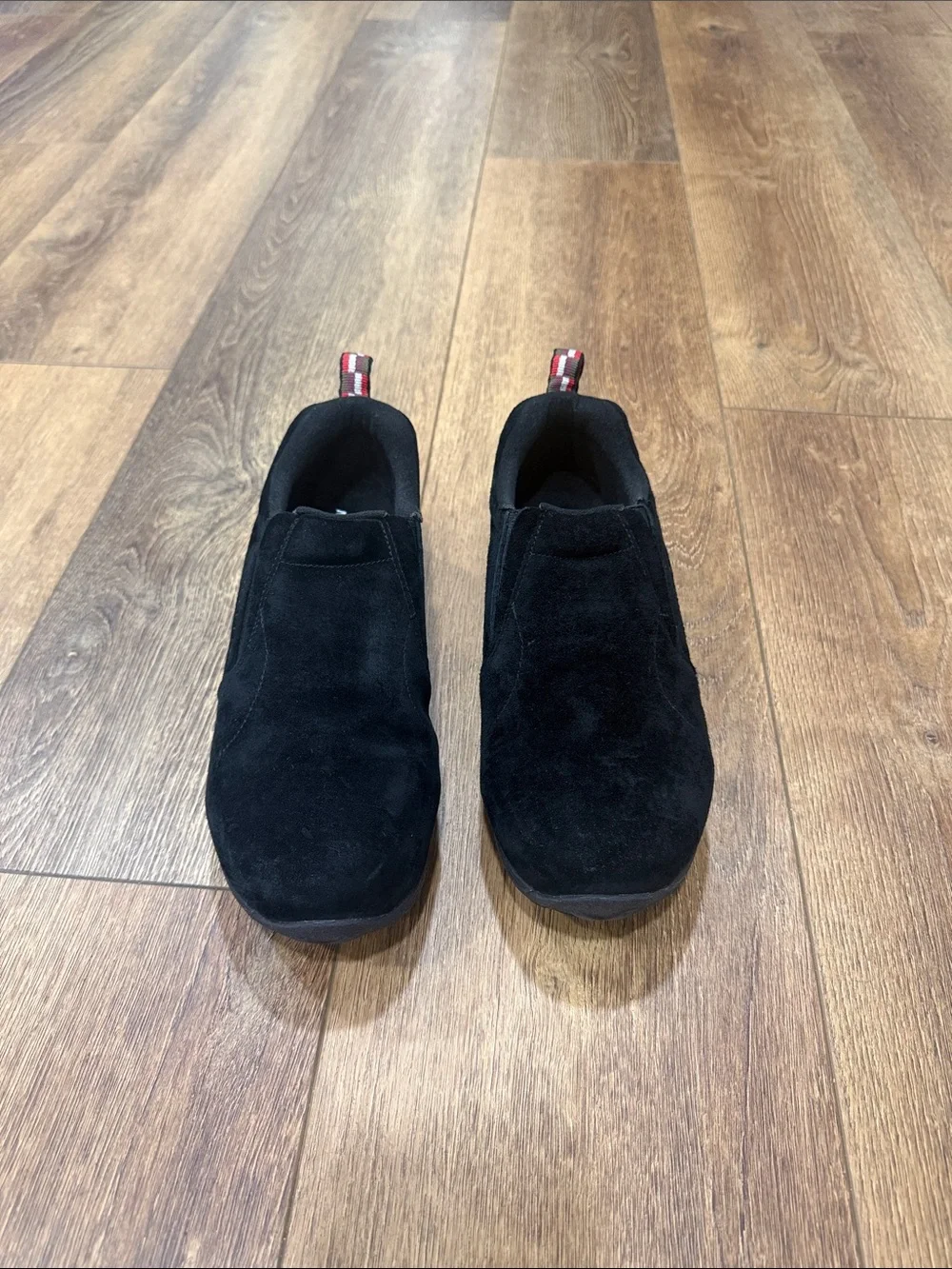 MERRELL Men's Black Slip-On Suede Casual Loafers. Size 7